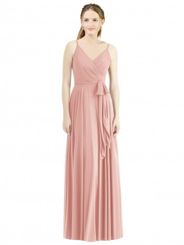 Online Romantic Full length Long Chiffon Bridesmaid Dress