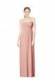 Online Long Chiffon Sweetheart Bridesmaid Dress with Twist Bodice