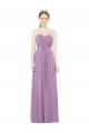 Online Sweetheart Neckline Strapless Chiffon Bridesmaid Dress with Wrap Pleat