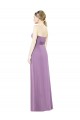 Online Sweetheart Neckline Strapless Chiffon Bridesmaid Dress with Wrap Pleat
