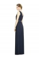 Online Full-Length V-Neck Lux Chiffon Bridesmaid Dress with V-Back