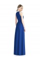 Online Draped Keyhole Long Chiffon Bridesmaid Dress