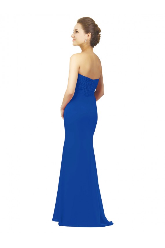Online Elegant Chiffon Bridesmaid Dress with Matching Tie