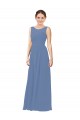 Online Luxe Chiffon Bridesmaid Dress with Illusion and Sweetheart Neckline