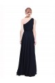 Online Long Chiffon Bridesmaid Dress with One Shoulder Neckline And Belt