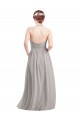 Online Halter High Neck Long Chiffon Bridesmaid Dress with Open Back