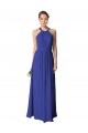 Online Long Full Length Chiffon Halter Bridesmaid Dress