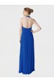 Online Long Full Length Chiffon Halter Bridesmaid Dress