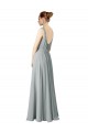 Online Figure Flattering Chiffon Bridesmaid Dress with Beaded Detail