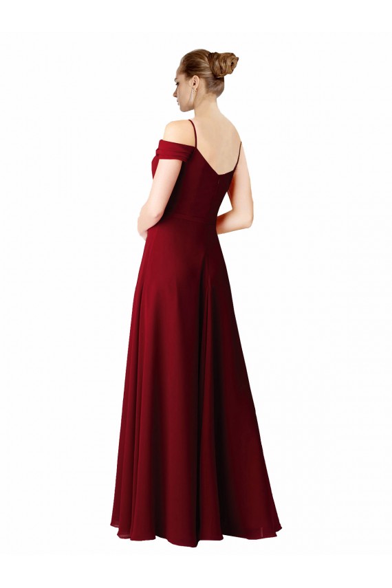 Online Chiffon with Beaded Embroidery Bridesmaid Dress