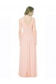 Online Full Length Chiffon Bridesmaid Dress with V-Front and Back