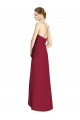 Online Draped V-Neck High Low Chiffon Bridesmaid Dress