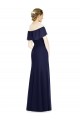 Online Off the Shoulder Full-Length Trumpet Chiffon Bridesmaid Dress