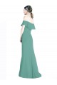 Online Off the Shoulder Bohemian Chiffon Bridesmaid Dress