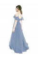Online Pleated One Shoulder A-Line Chiffon Bridesmaid Dress