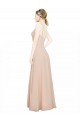 Online Chiffon Bridesmaids Dress with Matching Chiffon Tie Sash