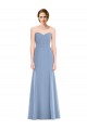 Online Draped Strapless Sweetheart Trumpet Chiffon Bridesmaid Dress