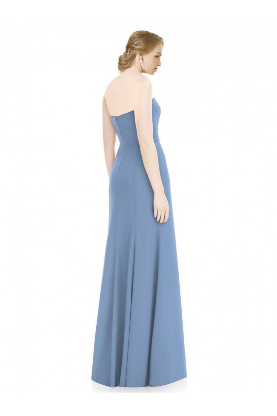 Online Draped Strapless Sweetheart Trumpet Chiffon Bridesmaid Dress