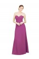 Online Sweetheart Neckline Pleated Chiffon Bridesmaid Dress with Low Back