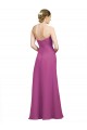Online Sweetheart Neckline Pleated Chiffon Bridesmaid Dress with Low Back
