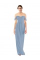 Online Sweetheart Neckline Chiffon Off-the-Shoulder Bridesmaid Dress