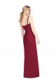 Online Spaghetti Straps Mermaid Chiffon Bridesmaid Dress with Side Front Slit