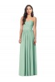 Online Draped Sweetheart Strapless Long Chiffon Bridesmaid Dress