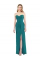 Online Sweetheart Neckline Lux Chiffon Bridesmaid Dress with Side Slit