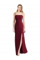 Online Tie-Back Cutout Trumpet Chiffon Bridesmaid Dress with Front Slit