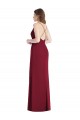 Online Criss Cross Back Mermaid Wrap Chiffon Bridesmaid Dress