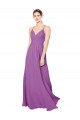 Online Braided Straps Cross Back Sweetheart Chiffon Bridesmaid Dress