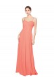 Online Empire Waist Spaghetti Straps Sweetheart Chiffon Bridesmaid Dress