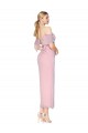 Online Mermaid Cold Shoulder Short Knee Length Chiffon Bridesmaid Dress
