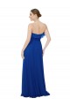 Online Ruffled Chiffon Strapless Bridesmaid Dress