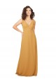 Online Boho Chiffon Bridesmaid Dress with Tied Straps
