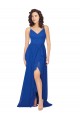 Online Chiffon Bridesmaid Dress with Strappy Back