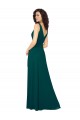Online V-Neck Chiffon Bridesmaid Dress with Front Skirt Slit