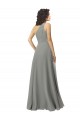 Online Embroidered One Shoulder Chiffon Bridesmaid Dress