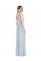 Online Tie Shoulder Empire Waist Maxi Bridesmaid Dress