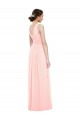 Online V-Neck Full Length Chiffon Bridesmaid Dress