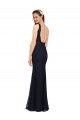 Online Lace Bridesmaid Dress with Satin Waistband and Open Back