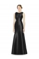Online Full Length Mermaid Long Satin Bridesmaid Dress with Keyhole Back