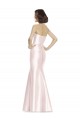 Online Long Sweetheart Satin Bridesmaid Dress with Slim Beaded Sash