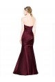 Online Mermaid Sweetheart Soft Satin Bridesmaid Dress with Pleats
