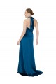 Online Halter Neck Silky Satin Bridesmaid Dress