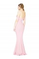Online Full Length Off the Shoulder Bridesmaid Dress with Twist Front