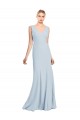 Online Sleeveless Seamed Bodice Trumpet Bridesmaid Dress
