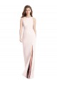 Online Diamond Cutout Back Trumpet Bridesmaid Dress with Front Slit