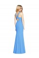 Online Flattering Trumpet Long Sleeveless Bridesmaid Dress with Open Back