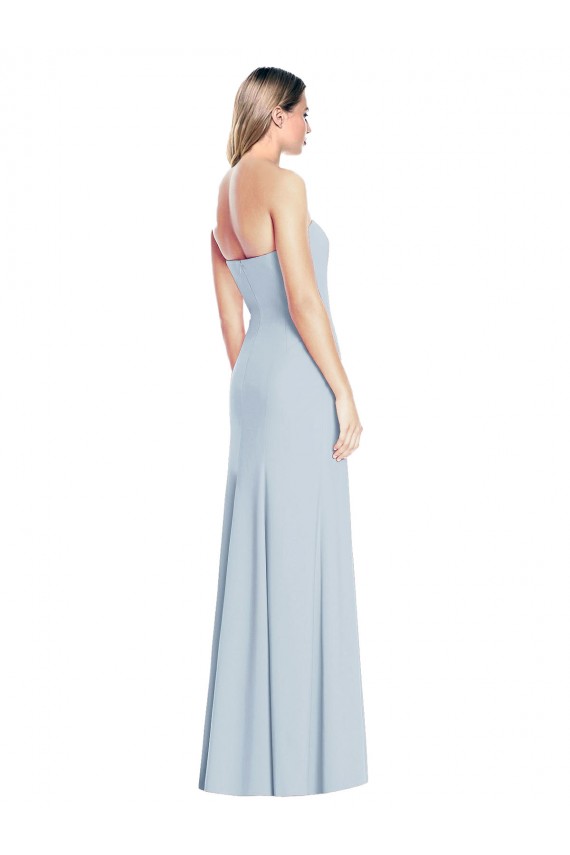 Online Sweetheart Strapless Flared Skirt Maxi Bridesmaid Dress